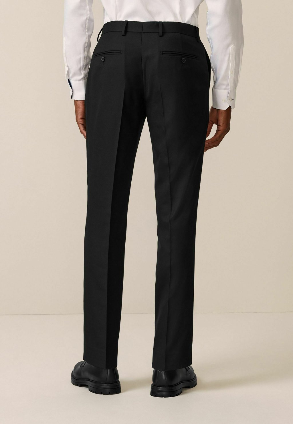 Костюмные брюки SLIM FIT TEXTURED Next, черный — фото 2