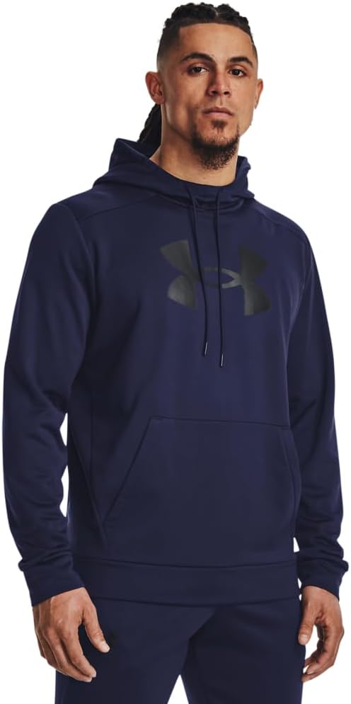 

Толстовка Under Armour Men's Armour Fleece Big Logo, (410) Midnight Navy/Black