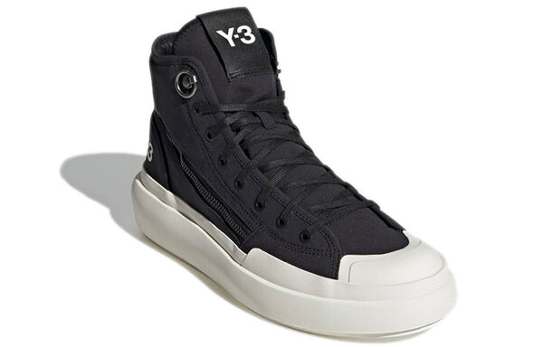 Модные кроссовки y 3 ajatu court high Adidas, черный — фото 3