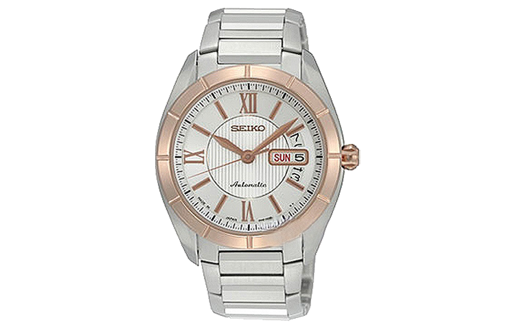 

Часы Presage Automatic Mechanical Movement с ремешком из нержавеющей стали, 39 мм, мужские, с белым циферблатом SEIKO, серебро белый