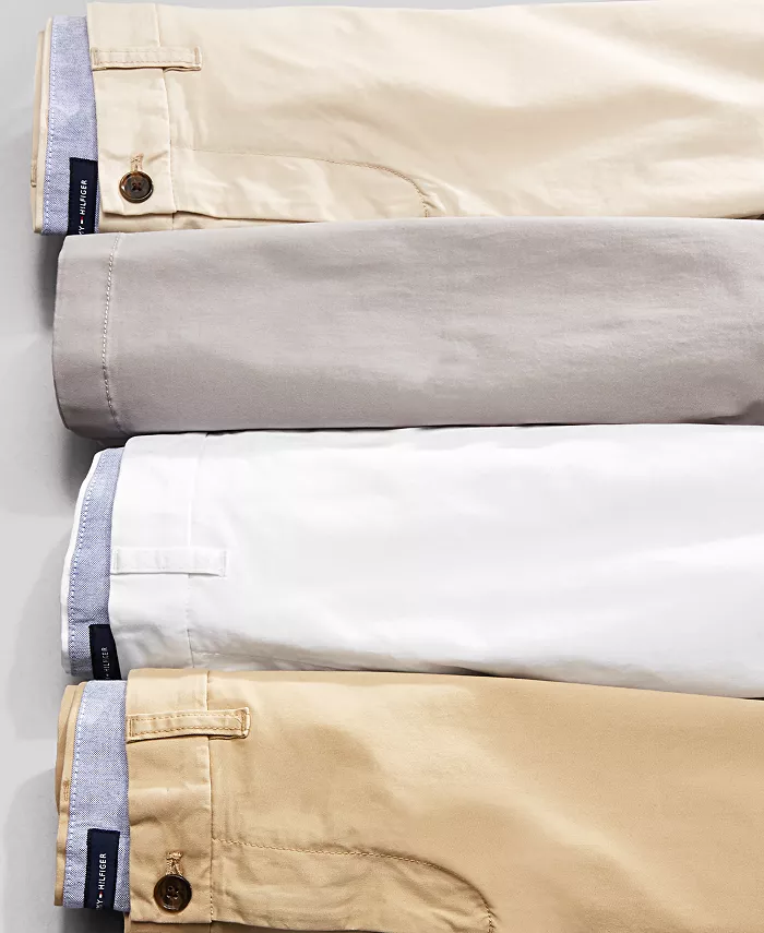Мужские эластичные шорты Big & Tall 9" TH Flex Stretch Tommy Hilfiger, коричневый/бежевый — фото 3