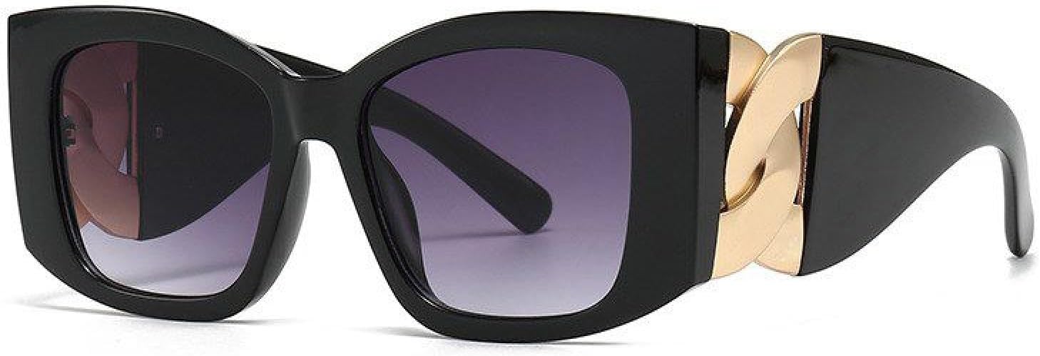 

Большие солнцезащитные очки «кошачий глаз» для женщин, роскошные модные солнцезащитные очки для мужчин, винтажные солнцезащитные очки в крупной оправе с градиентным переходом цвета TKKTLLT, C2 Double