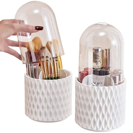 

Вращающийся органайзер для кистей для макияжа и косметики Severno Home, белый