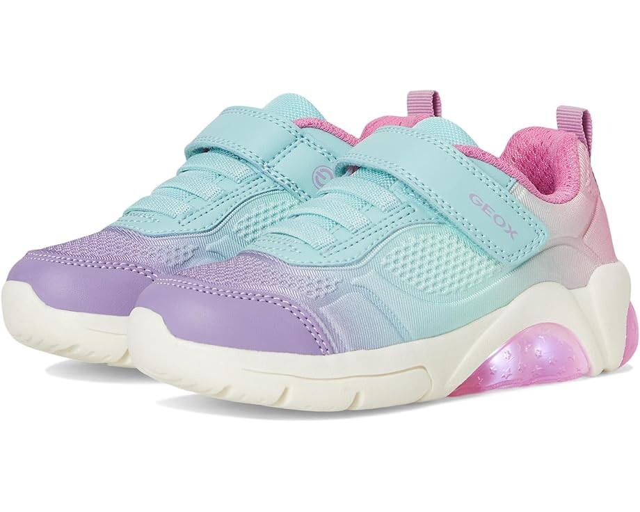

Кроссовки Geox Kids J Fadinlight Girl, цвет Aqua/Lilac