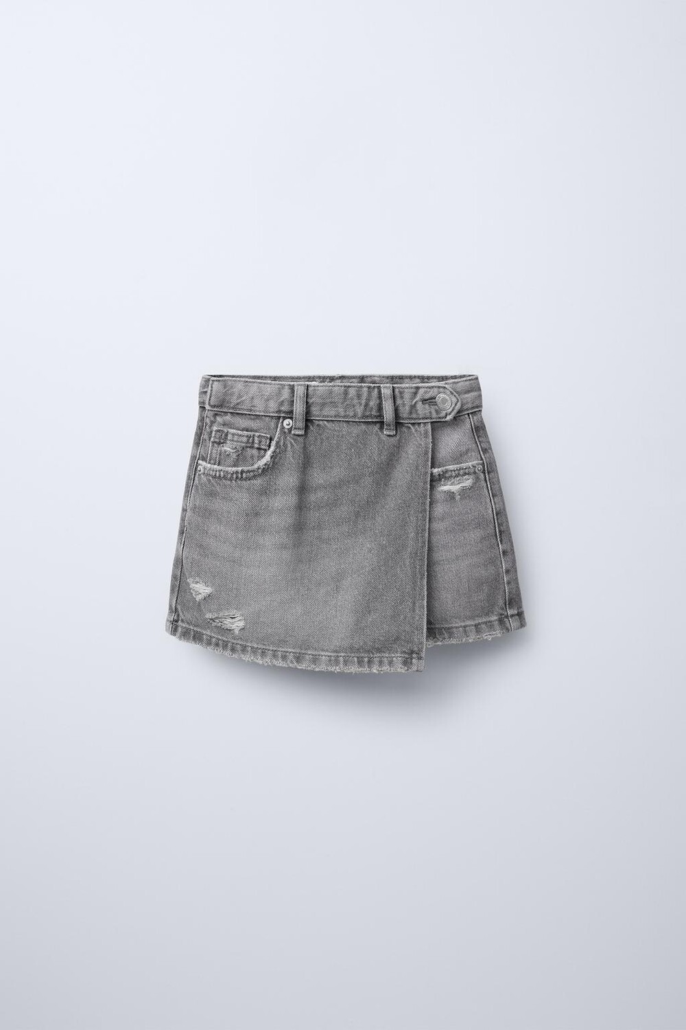 

Джинсовая бермудская шорты ZARA, серый
