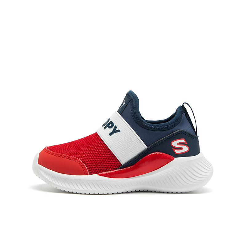 

Детские повседневные антискользящие износостойкие дышащие быстросохнущие легкие амортизирующие кроссовки Kids' SNOOPY, красный/синий