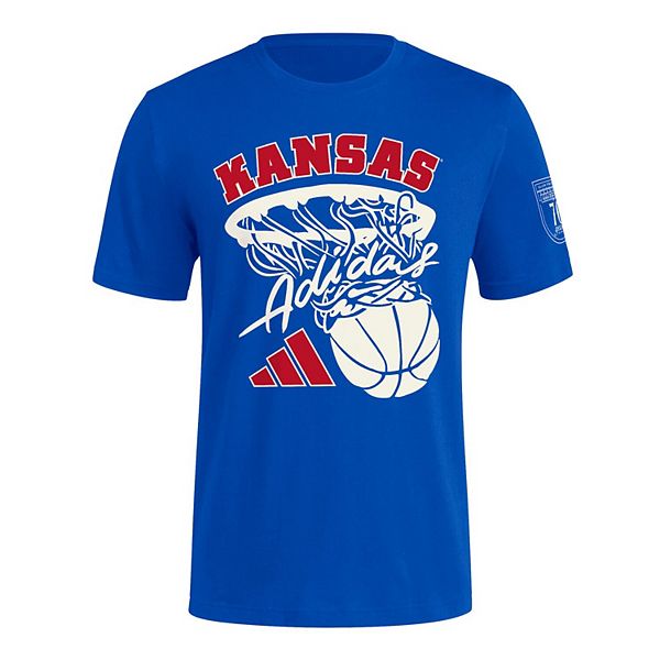 Мужская футболка Kansas Jayhawks 70th anniversary Adidas — фото 2