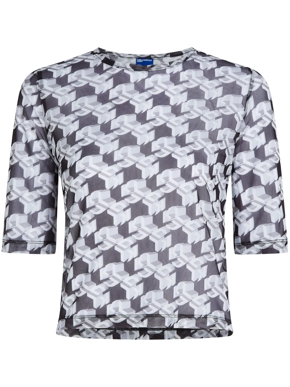 

Футболка с монограммой Karl Lagerfeld Jeans, нейтральный