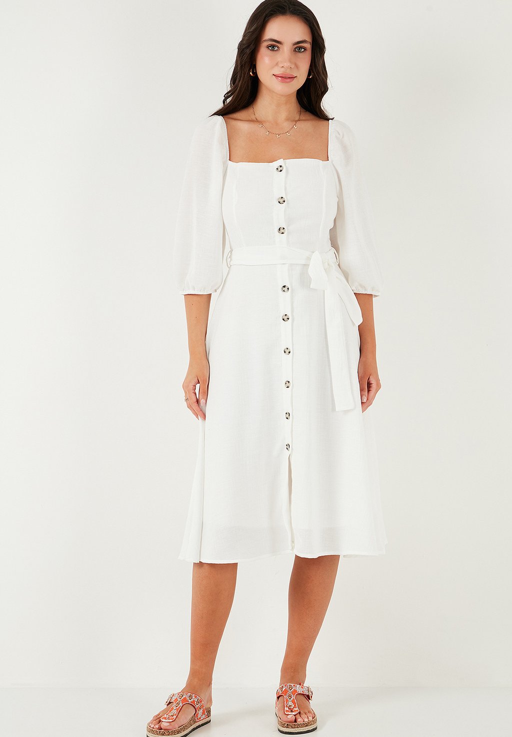 

Платье-рубашка REGULAR FIT LELA, кремовый