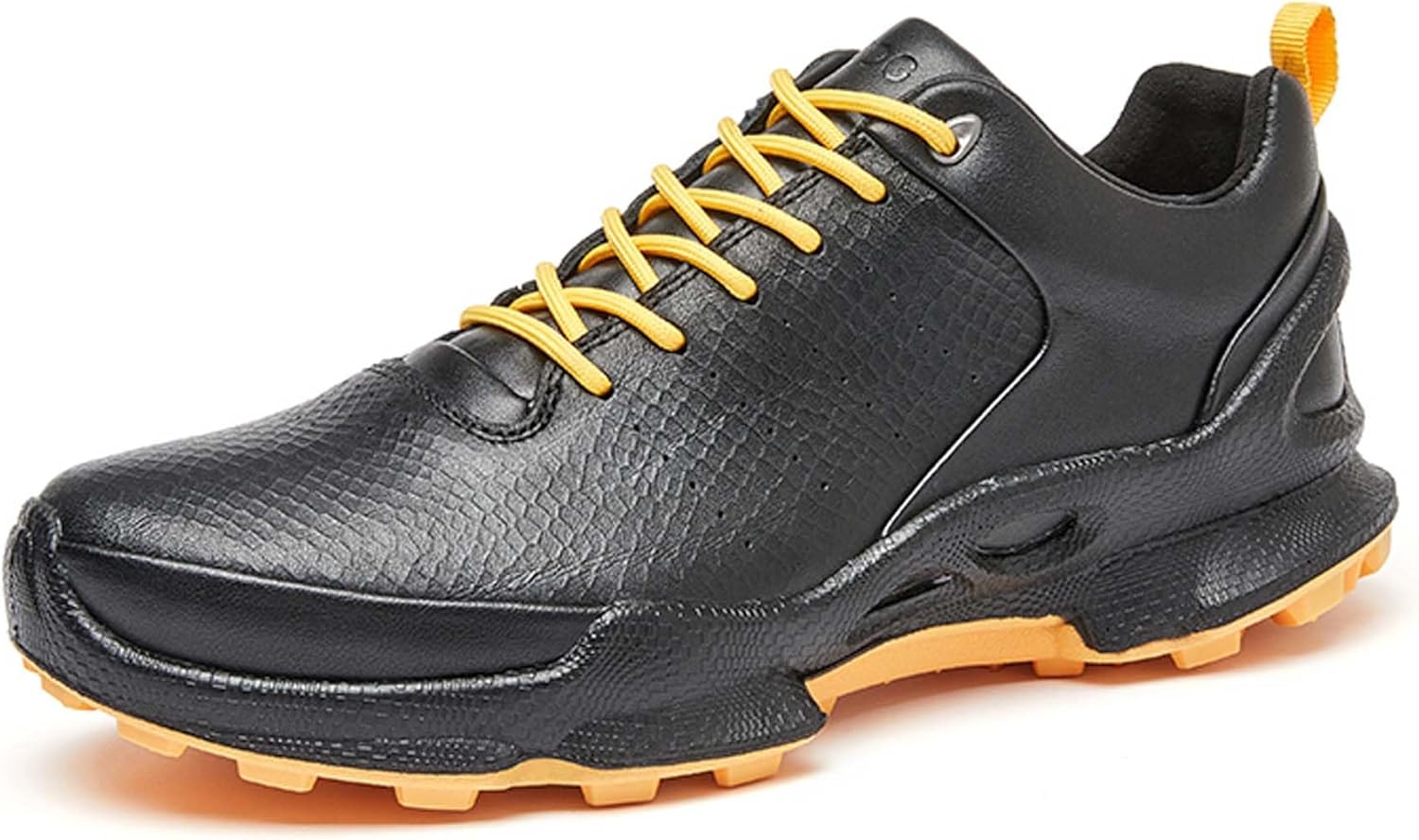 

Комфортная мужская спортивная и повседневная обувь, легкие кроссовки с амортизацией Generic, черный/желтый