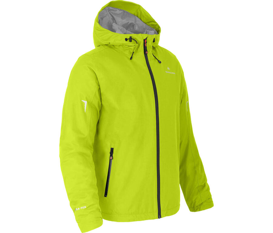 

BERGSON Легкая утепленная куртка-дождевик, водонепроницаемость 12000 мм водяного столба, зеленая