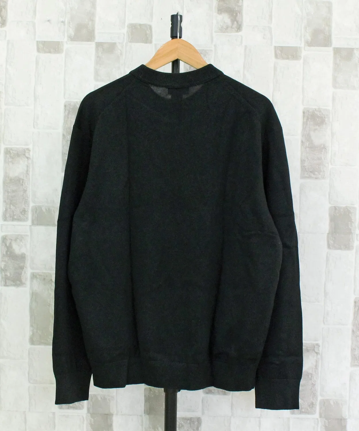 Свитер Calvin Klein Easy Fit Crewneck хлопковый чёрный — фото 3