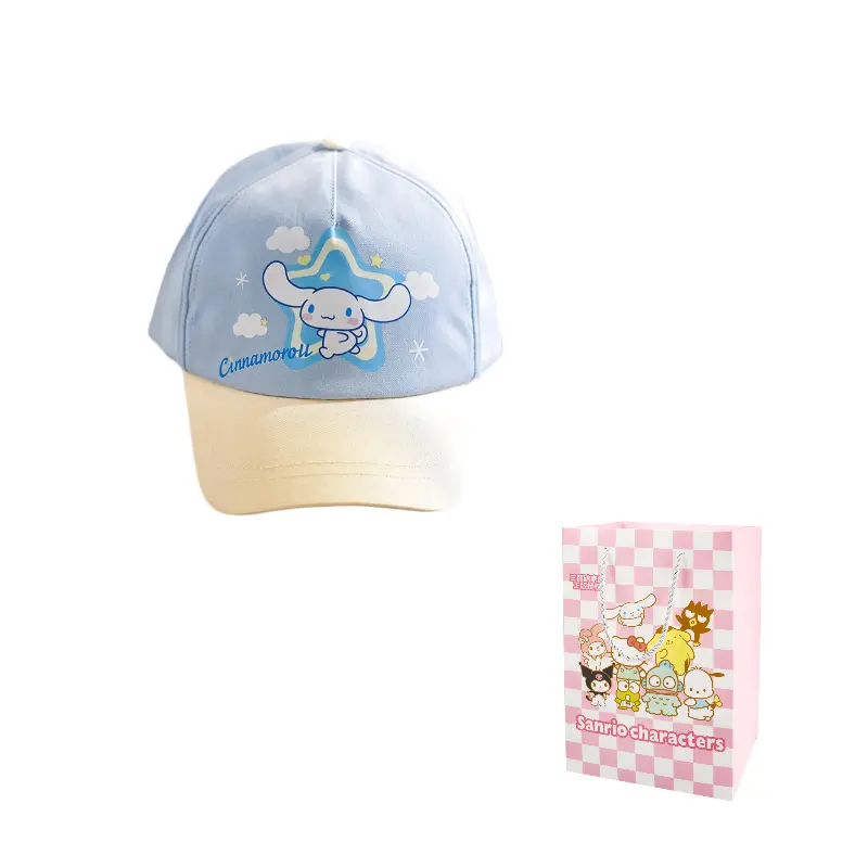 

Sanrio Югей собака хлопковая бейсболка детская, Cinnamoroll Baseball Cap