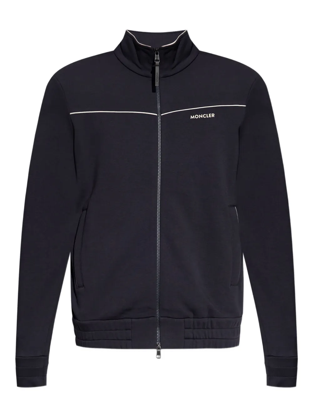 

Флисовая спортивная куртка на молнии MONCLER, синий
