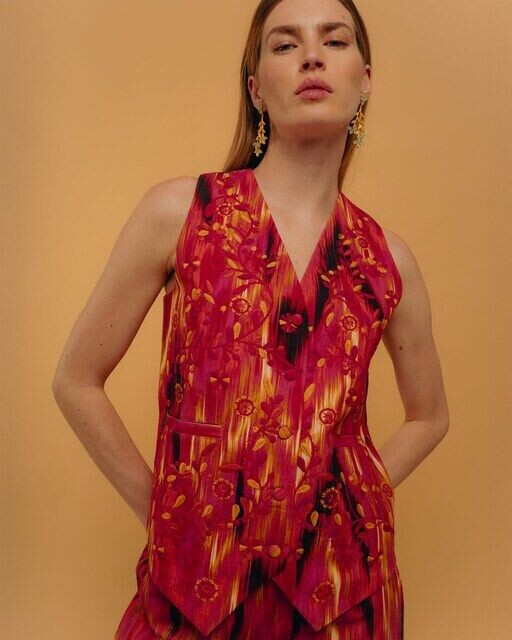 

Женский жилет с вышивкой и V-образным вырезом Niza, мультиколор