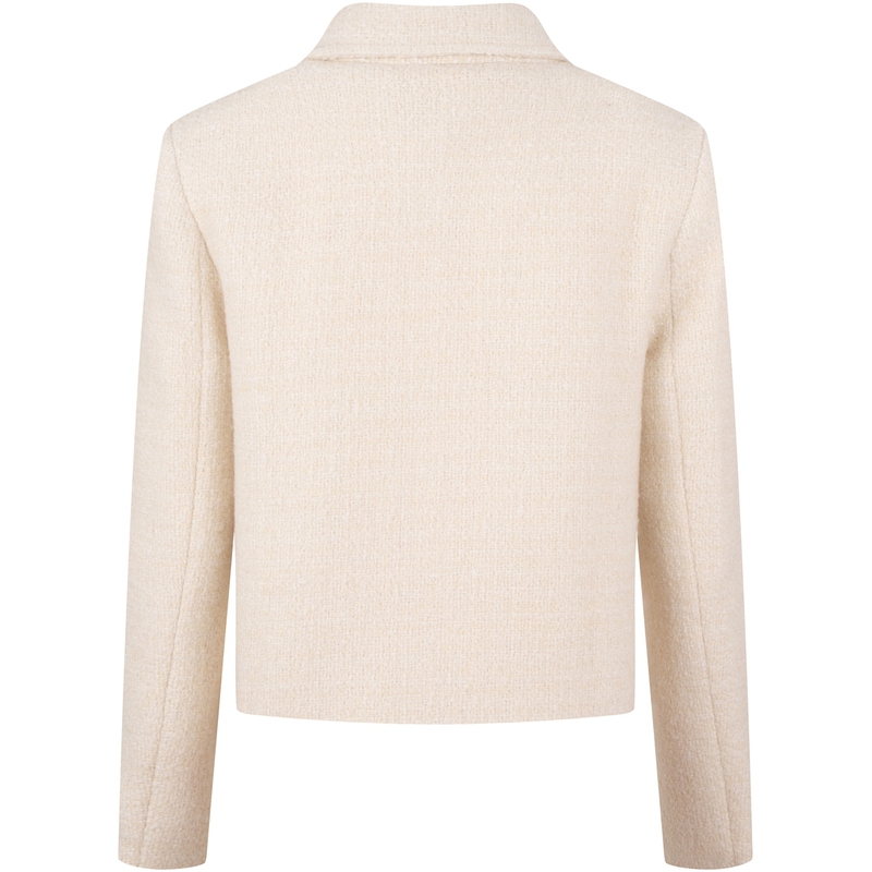Tommy Hilfiger Женский короткий пиджак деловой костюм экрю, Ecru YBH — фото 4