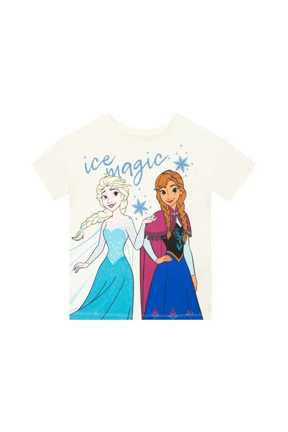 Футболка Disney Frozen с принтом Эльзы и Анны, белый