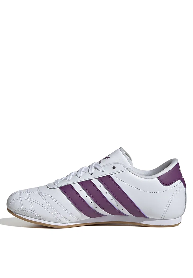 Кроссовки для тхэквондо, на шнуровке, Adidas, белый/лиловый — фото 4