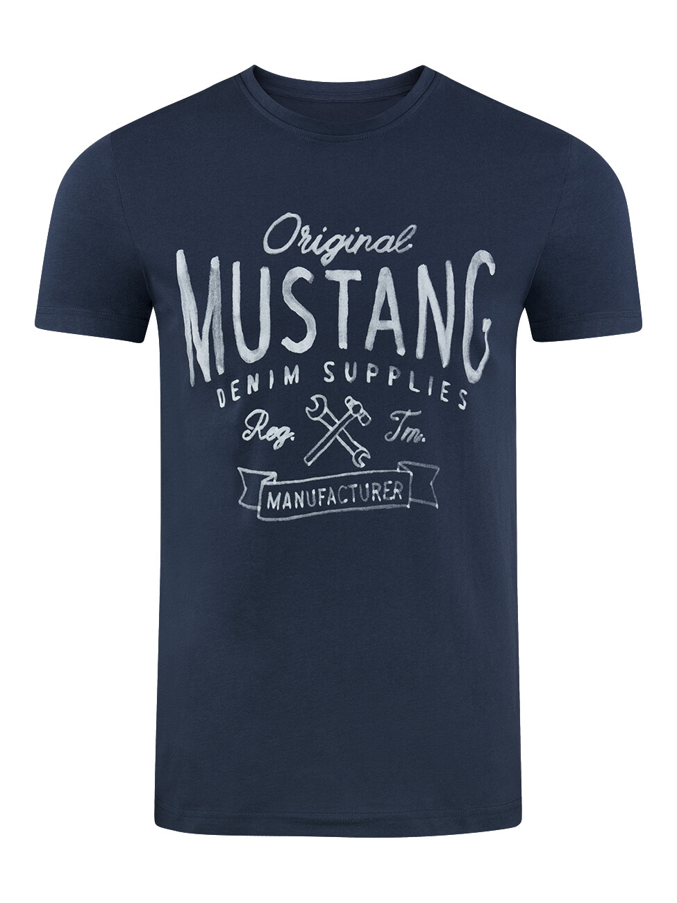 

Футболка Mustang Basic Print, синий