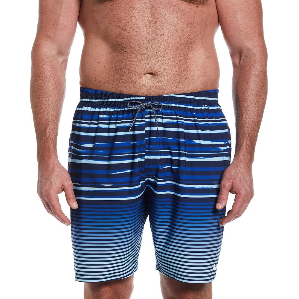 

Big & Tall Nike 9 в плавках с полосками, цвет Midnight Navy
