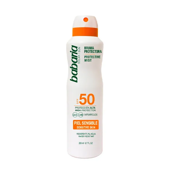 

Защитный спрей для чувствительной кожи Bruma Protector Solar Spf50 Babaria, 200 ml
