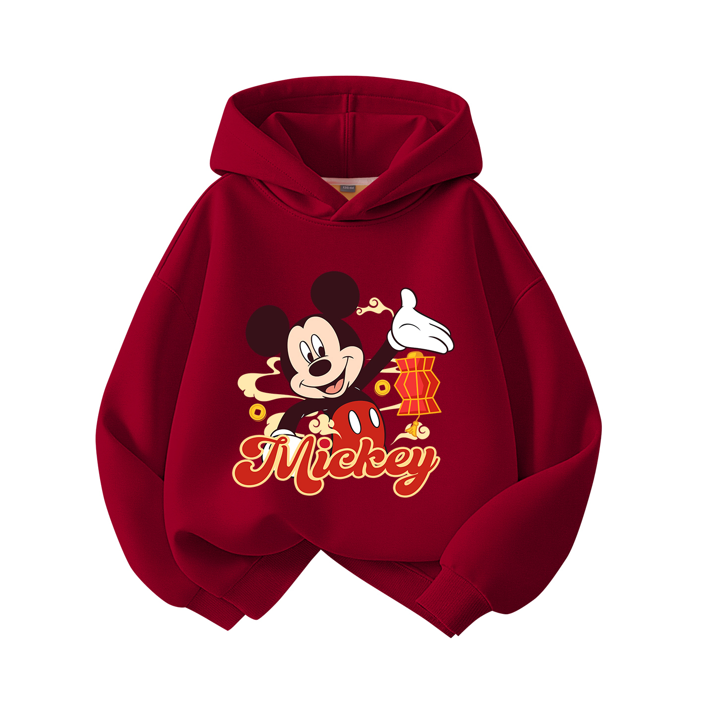 

Детский свитшот Disney, [Thickened and Fleece-Lined]Di Ying Nian Burgundy