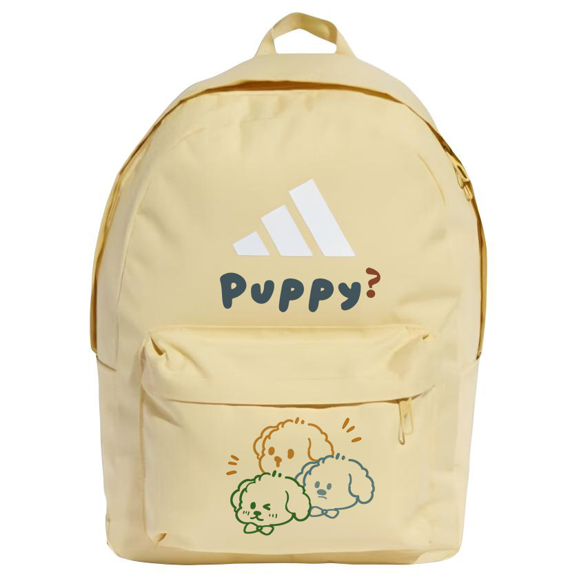 

Adidas Полиэстеровый рюкзак с тиснёным узором большой унисекс жёлтый, 3-Pack Puppy