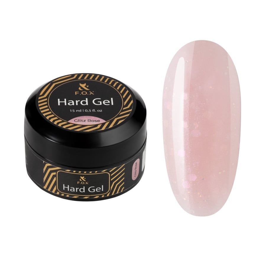 

FOX Hard gel Glitz Rose, 15 мл