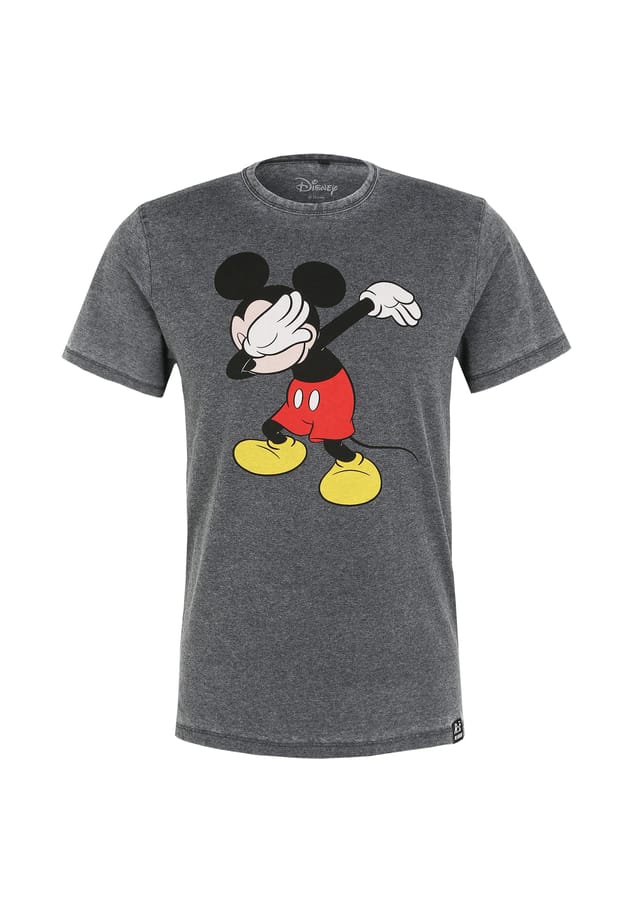 

Футболка Disney Mickey Mouse Dabbing в классическом дизайне Re:Covered, серый