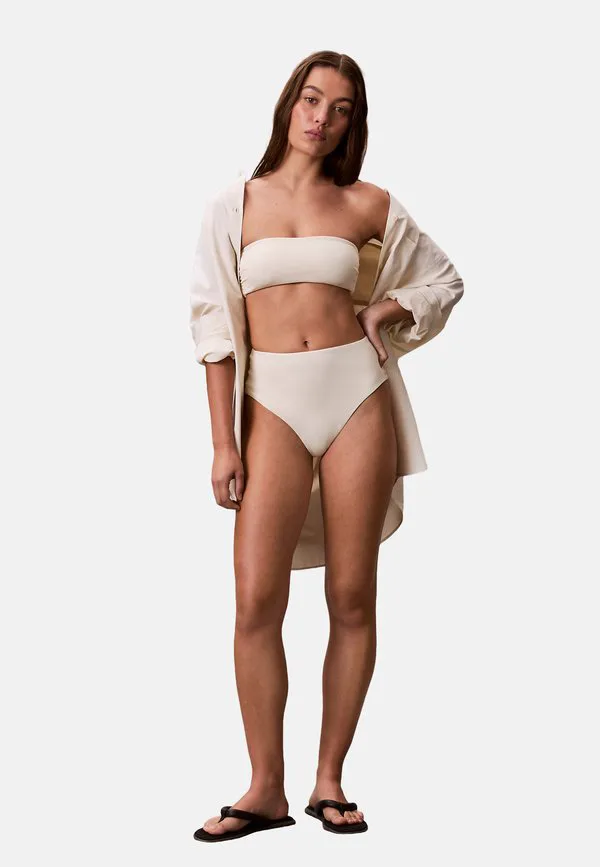 Плавки-Бикини с высокой талией Calvin Klein Swimwear, Antique White — фото 2