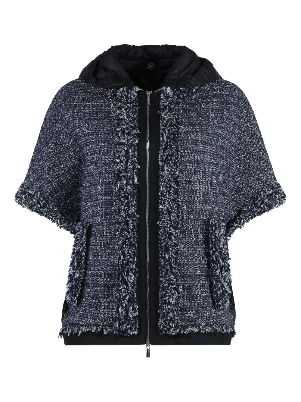 

Твидовый жакет с капюшоном Moorer, синий