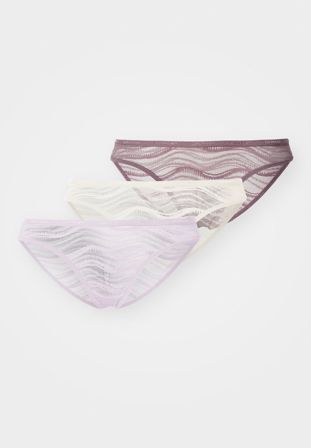 

Трусы SHEER 3 PACK Calvin Klein Underwear, темно-серый