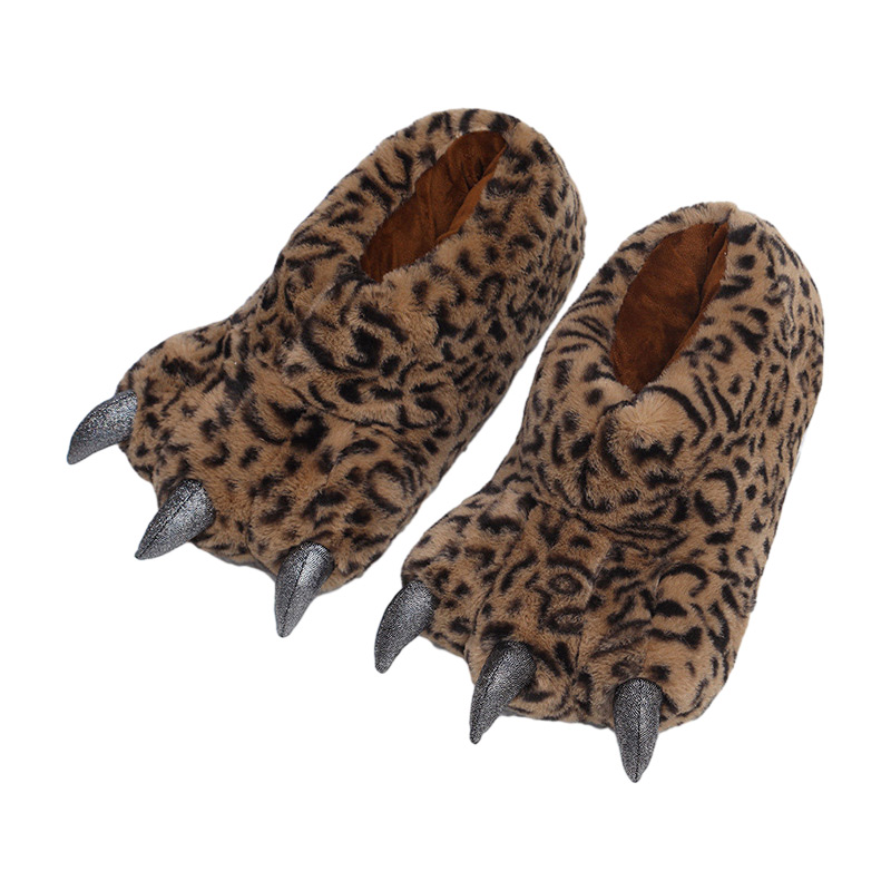 Домашние хлопковые тапочки Xiaomian, female tiger striped claws — фото 3