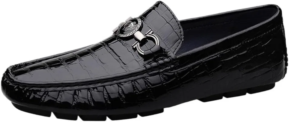 Лоферы Leather Classic Mens, Black DHFIRUFSHLO — фото 3