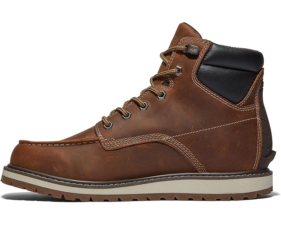 Мужские ботинки Timberland PRO Irvine Wedge кожаные с мягким носком, коричневый — фото 4