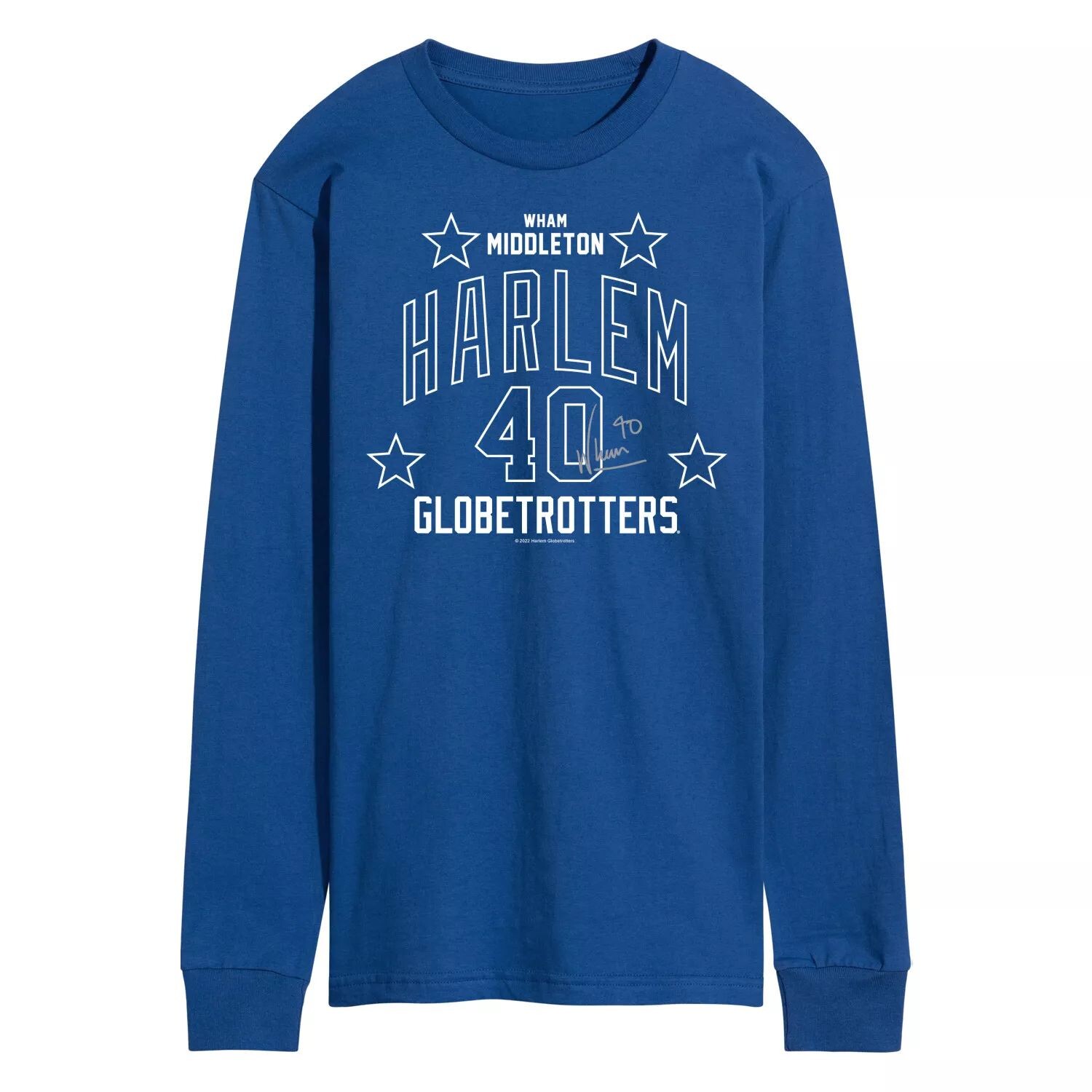 

Мужская футболка с длинными рукавами Harlem Globetrotters Wham Middleton 40 Licensed Character