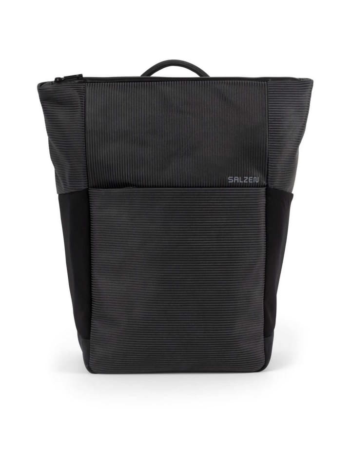 

SALZEN Рюкзак Vertiplorer Leather Aligned Smoke черного цвета