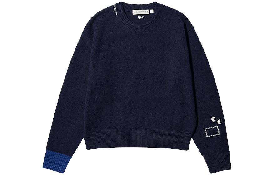 

Аня Хиндмарч Свитер Женский Морской Синий UNIQLO