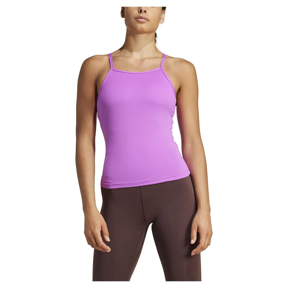 

Спортивный топ adidas Yoga tank, фиолетовый