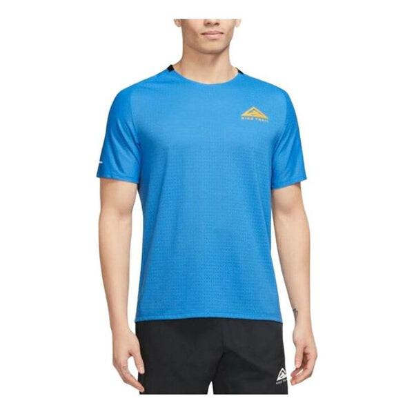 

Футболка Nike Dri-FIT Trail Solar Chase Short-Sleeve Trail Running Top 'Blue', синий