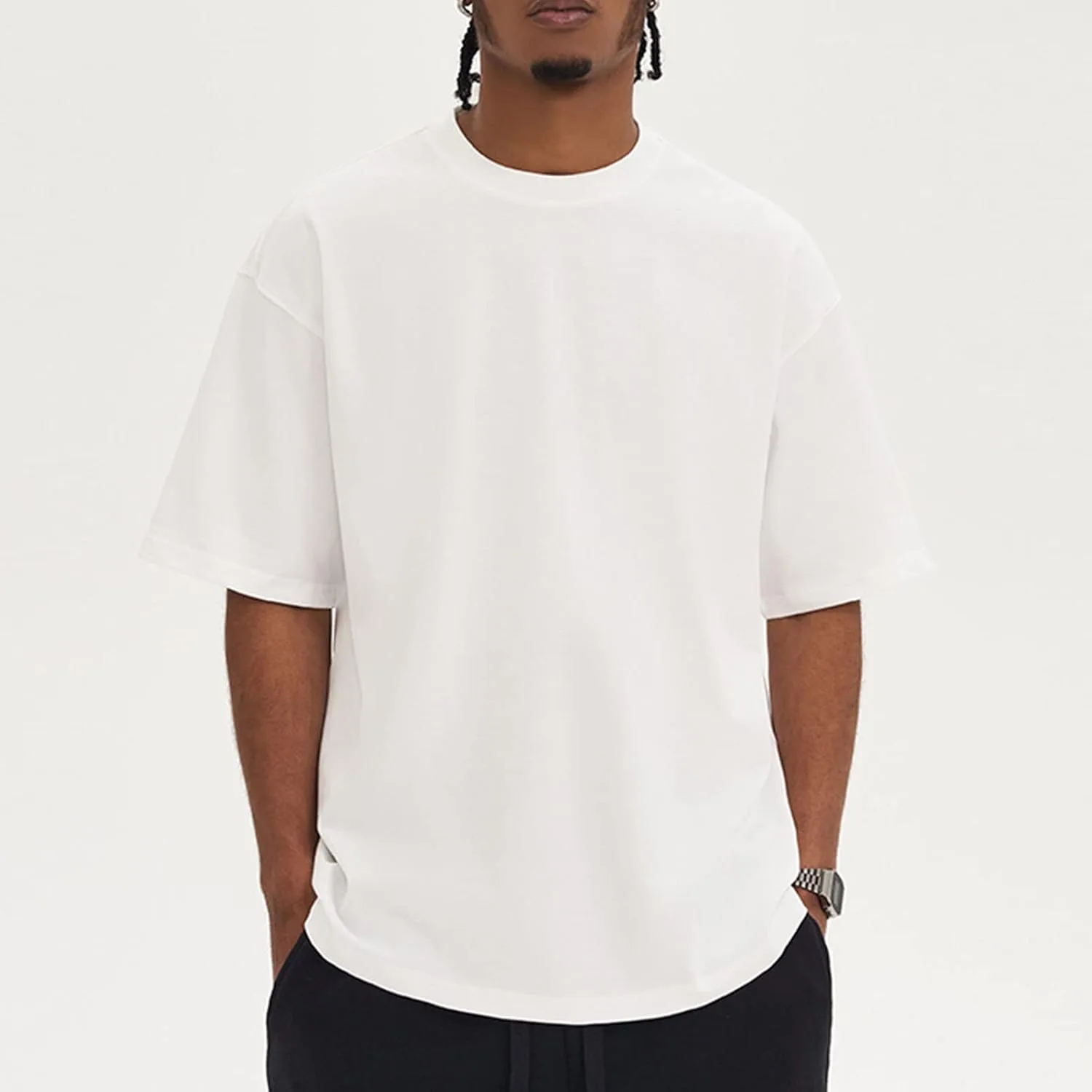 Мужская футболка Crewneck Daily Comfy Tee для повседневной носки — фото 4