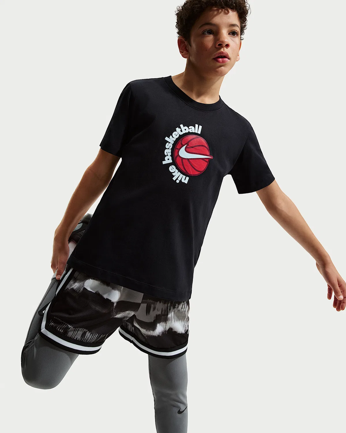 Детская футболка Nike Basketball, Black — фото 3