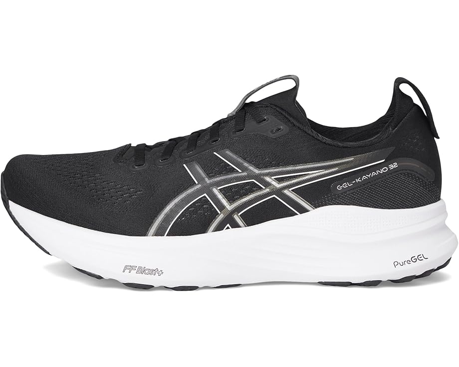 Кроссовки ASICS GEL-Kayano 32, черно-белые — фото 4