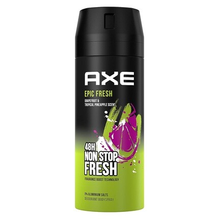 

Дезодорант AX Bodyspray Epic Fresh без алюминия, защита от запаха тела на 48 часов Axe