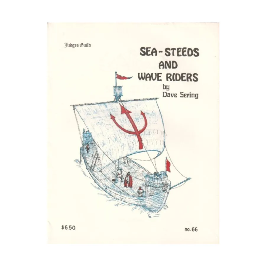 

Sea-Steeds and Wave Riders (1st Printing), Dungeons & Dragons Fantasy Supplements - Assorted (Judges Guild), мягкая обложка