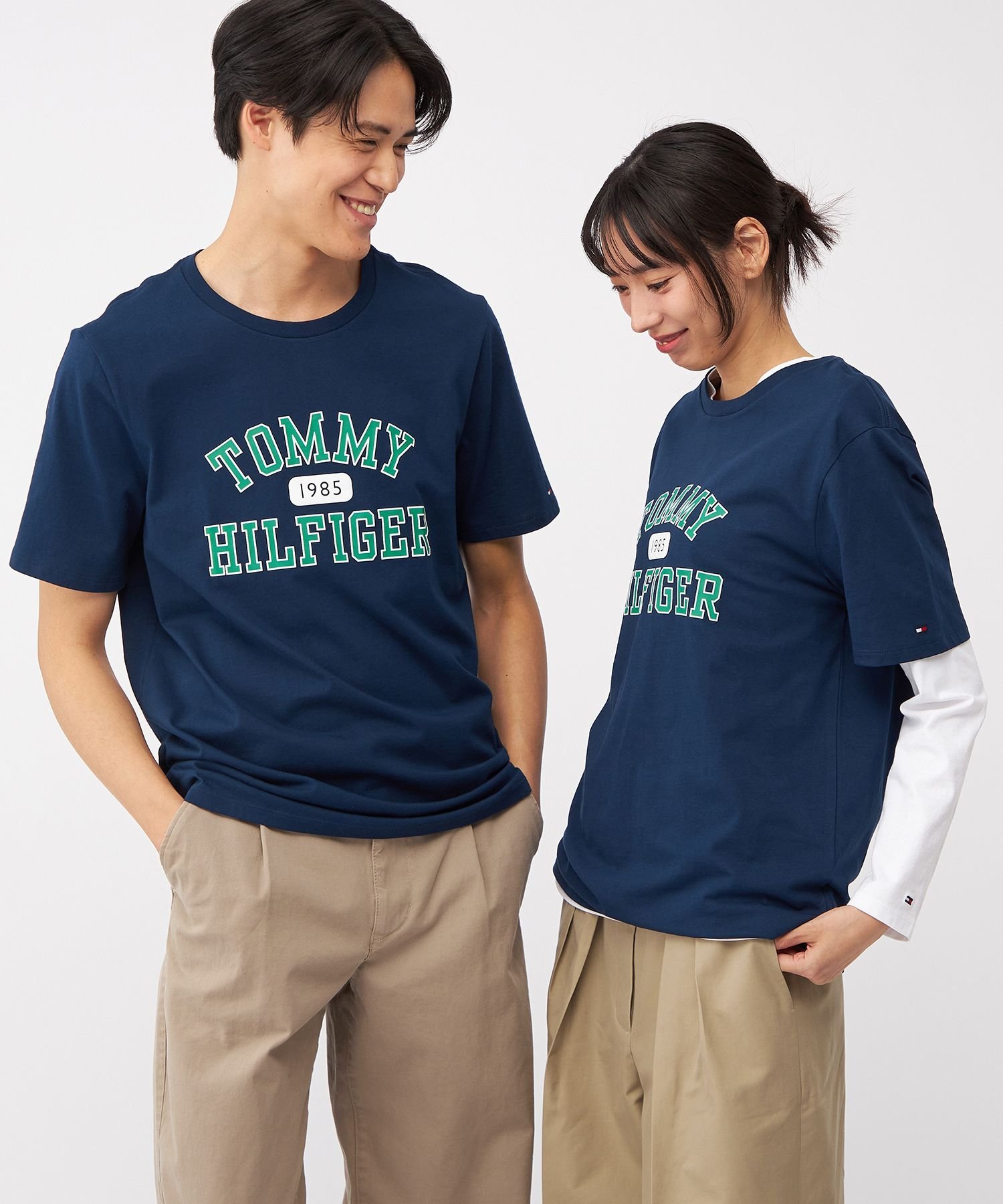 Футболка с логотипом, унисекс, только онлайн TOMMY HILFIGER, Navy DCC — фото 3