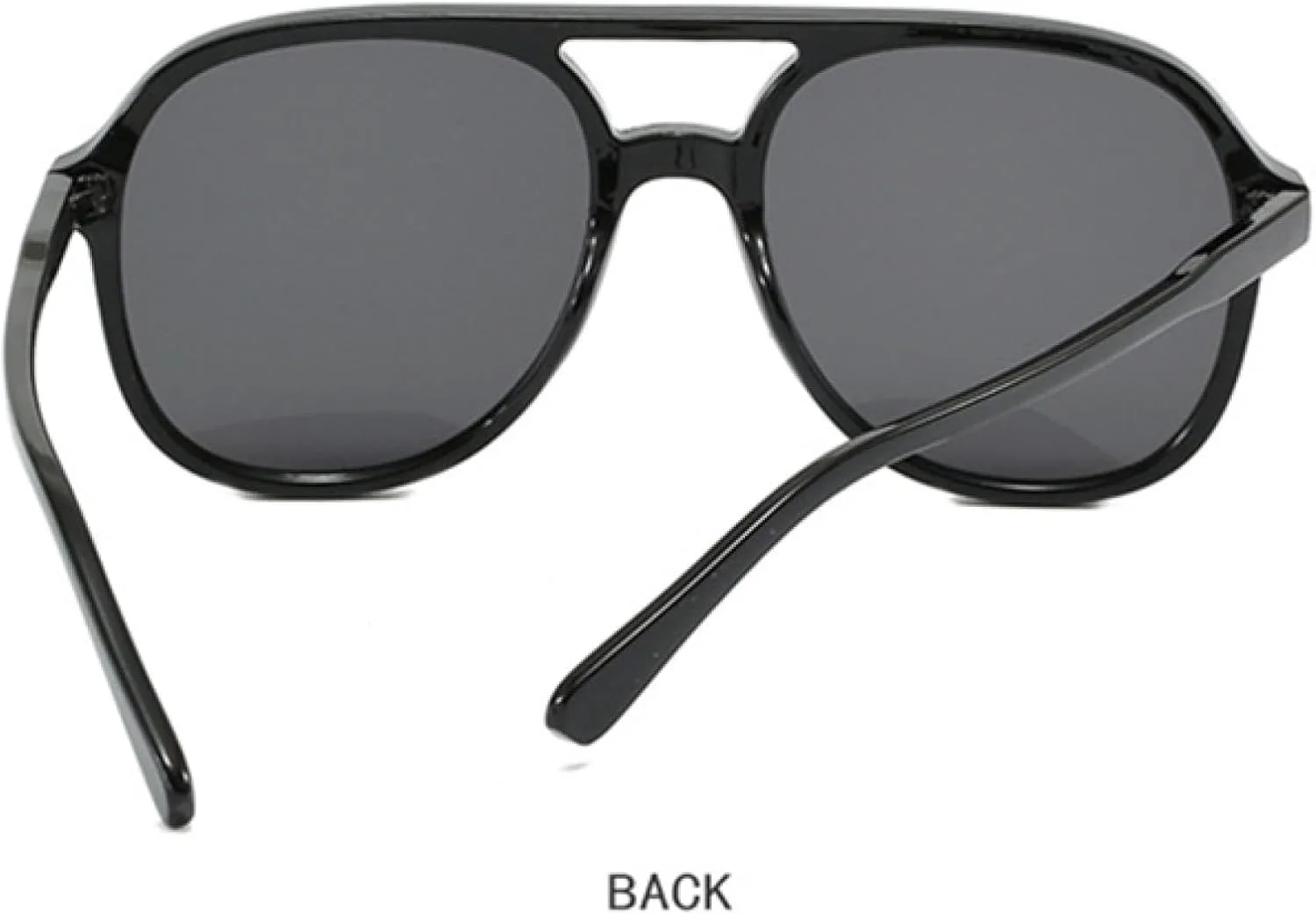 

Ретро-солнцезащитные очки с двойной перемычкой для женщин и мужчин, модные винтажные, овальная оправа, градиентная защита от УФ-излучения UV400 UATXTAU, Black Brown