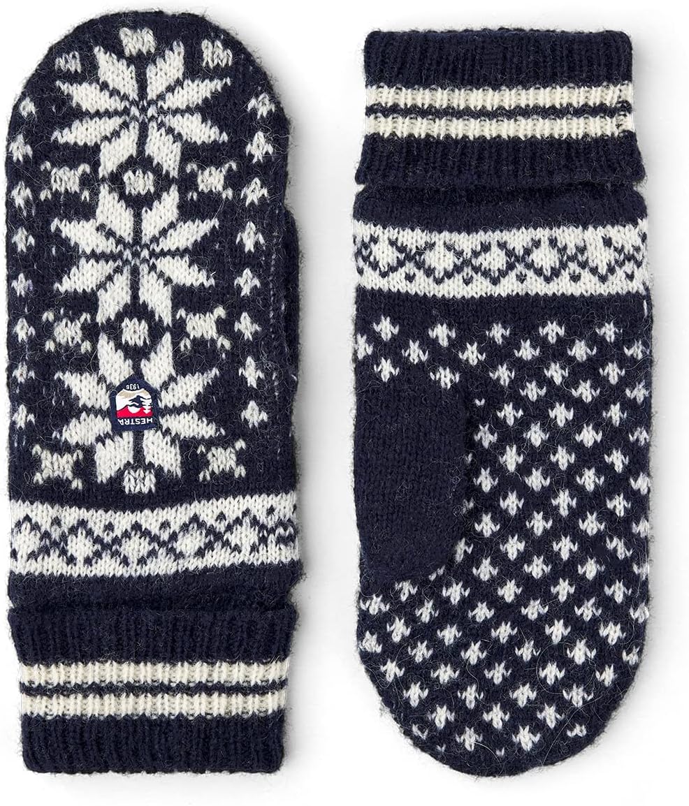 

Варежки Hestra Unisex Nordic Jr (для детей 4-13 лет), шерстяные детские варежки для холодной зимы и повседневной носки для мальчиков и девочек, Grey / Offwhite