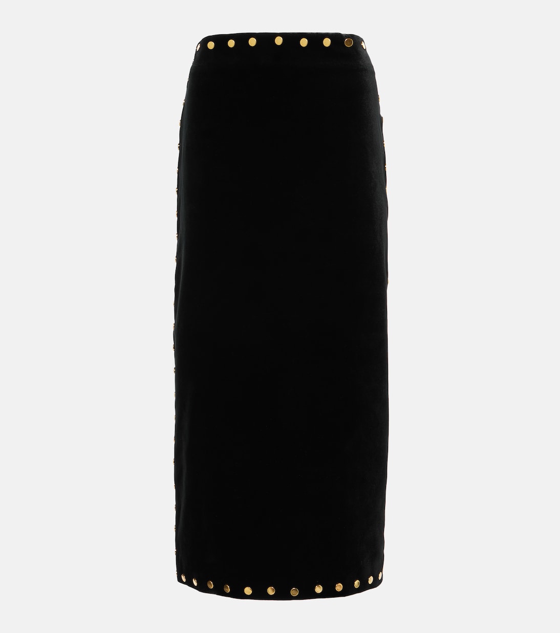 

Юбка миди из бархата Evn Dodo Bar Or, черный