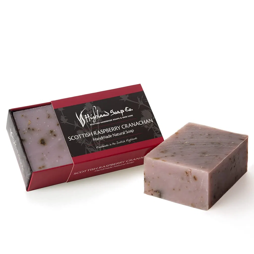 Натуральное мыло The Highland Soap Company Wild Scottish Raspberry Cranachan, 190 г Highland Soap Co